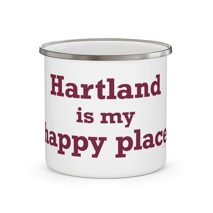 Hartland is My Happy Place Enamel Camping Mug