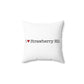 I Heart Strawberry Hill. Spun Polyester Square Pillow