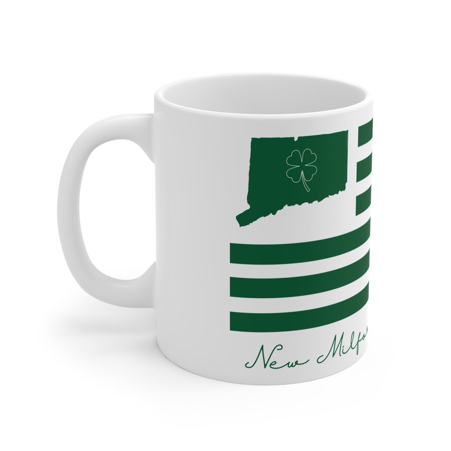 New Milford Connecticut St. Patrick’s Day Flag Mug 11oz
