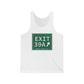 Vintage Exit 39A Merritt Parkway Sign Unisex Jersey Tank Top