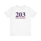 203 West Haven Unisex Jersey Short Sleeve T-Shirt
