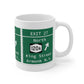 Vintage Merritt Parkway Exit 27 Sign Mug 11oz