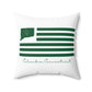 Columbia Connecticut St. Patrick's Day Spun Polyester Square Pillow