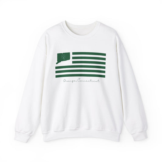 Orange Connecticut St. Patrick’s Day Flag Unisex Heavy Blend™ Crewneck Sweatshirt