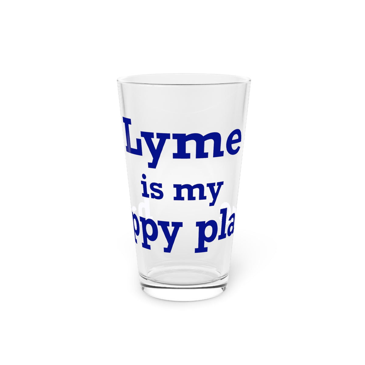 Lyme is My Happy Place Pint Glass, 16oz