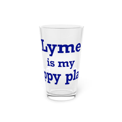 Lyme is My Happy Place Pint Glass, 16oz