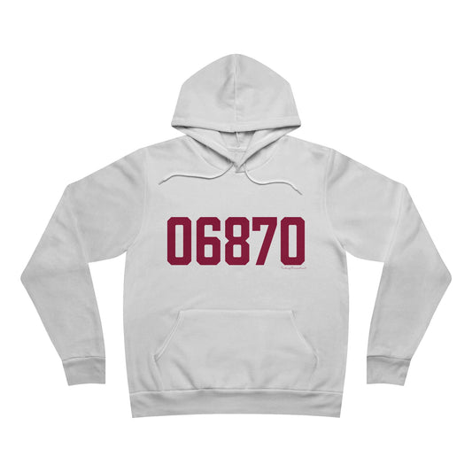 06870 - Greenwich Connecticut Zip Code Unisex Sponge Fleece Pullover Hoodie