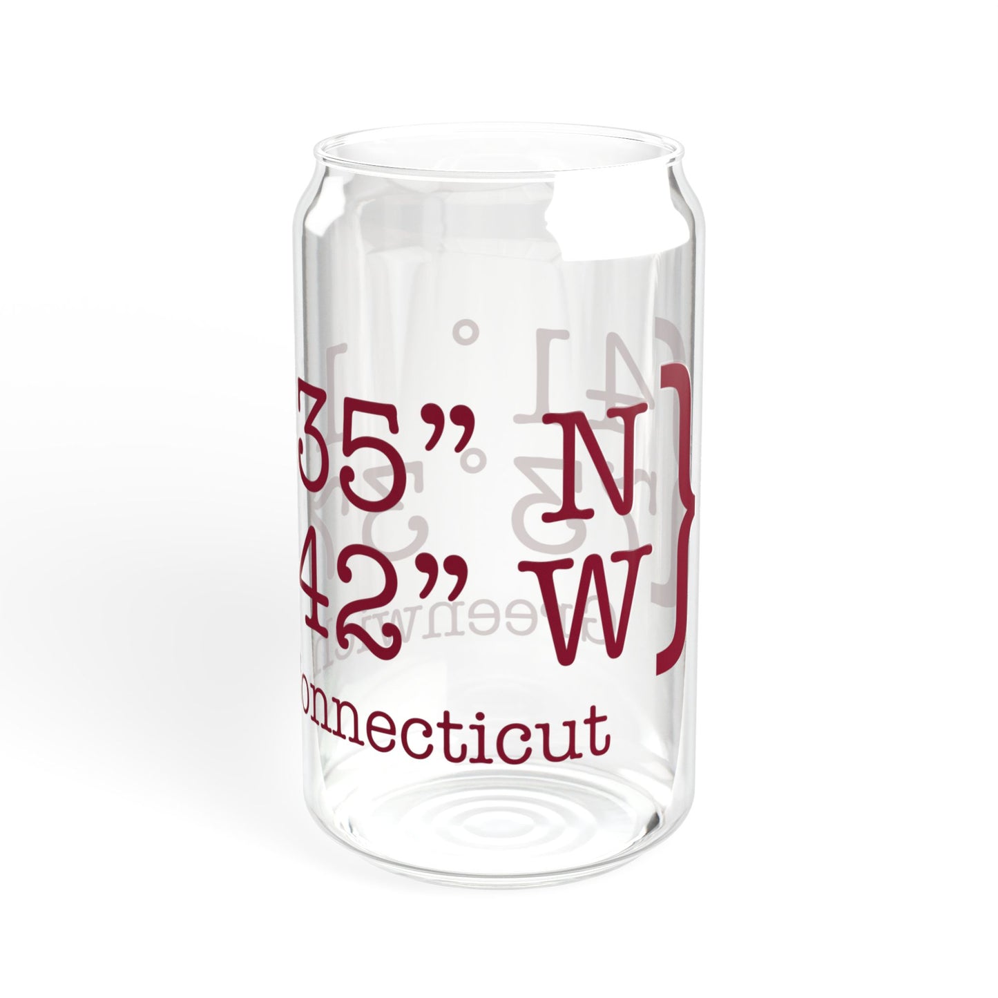 Greenwich Coordinates Sipper Glass, 16oz