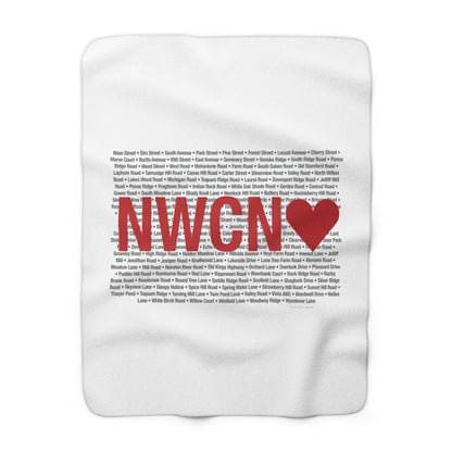 New Canaan Love Sherpa Fleece Blanket