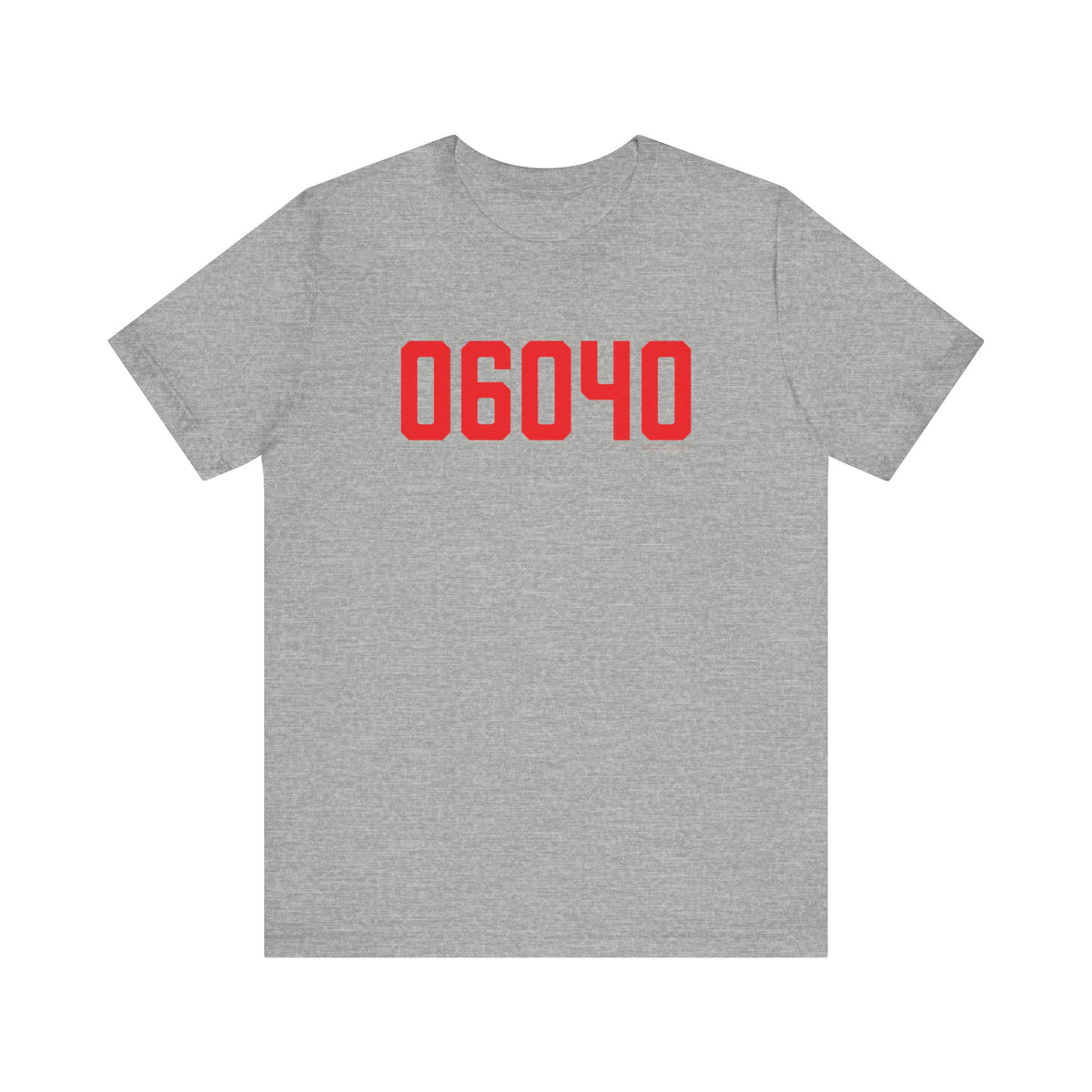 06040 Manchester Connecticut Zip Code Unisex Jersey Short Sleeve T-Shirt