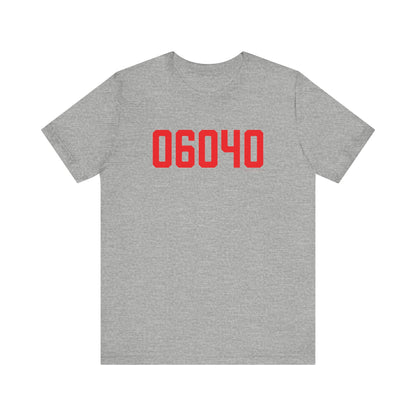 06040 Manchester Connecticut Zip Code Unisex Jersey Short Sleeve T-Shirt