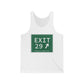 Vintage Exit 29 Merritt Parkway Sign Unisex Jersey Tank Top