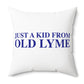 Just a kid from Old Lyme Spun Polyester Square Pillow