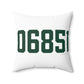 06851 Norwalk Connecticut Zip Code Spun Polyester Square Pillow