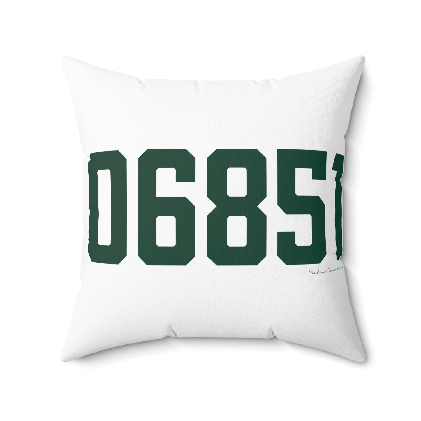06851 Norwalk Connecticut Zip Code Spun Polyester Square Pillow
