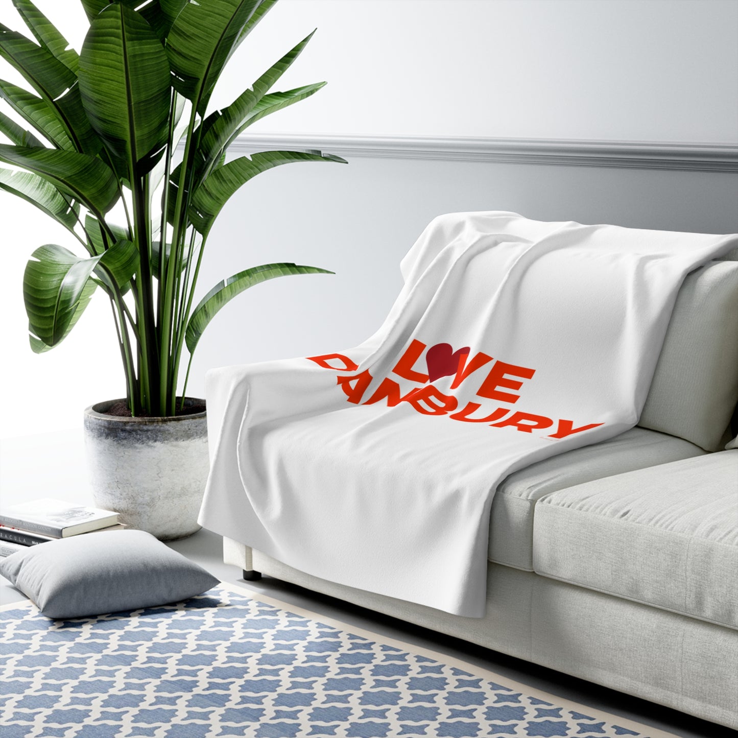 Love Danbury Sherpa Fleece Blanket