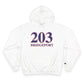 203 Bridgeport Red, White & Blue Champion Hoodie