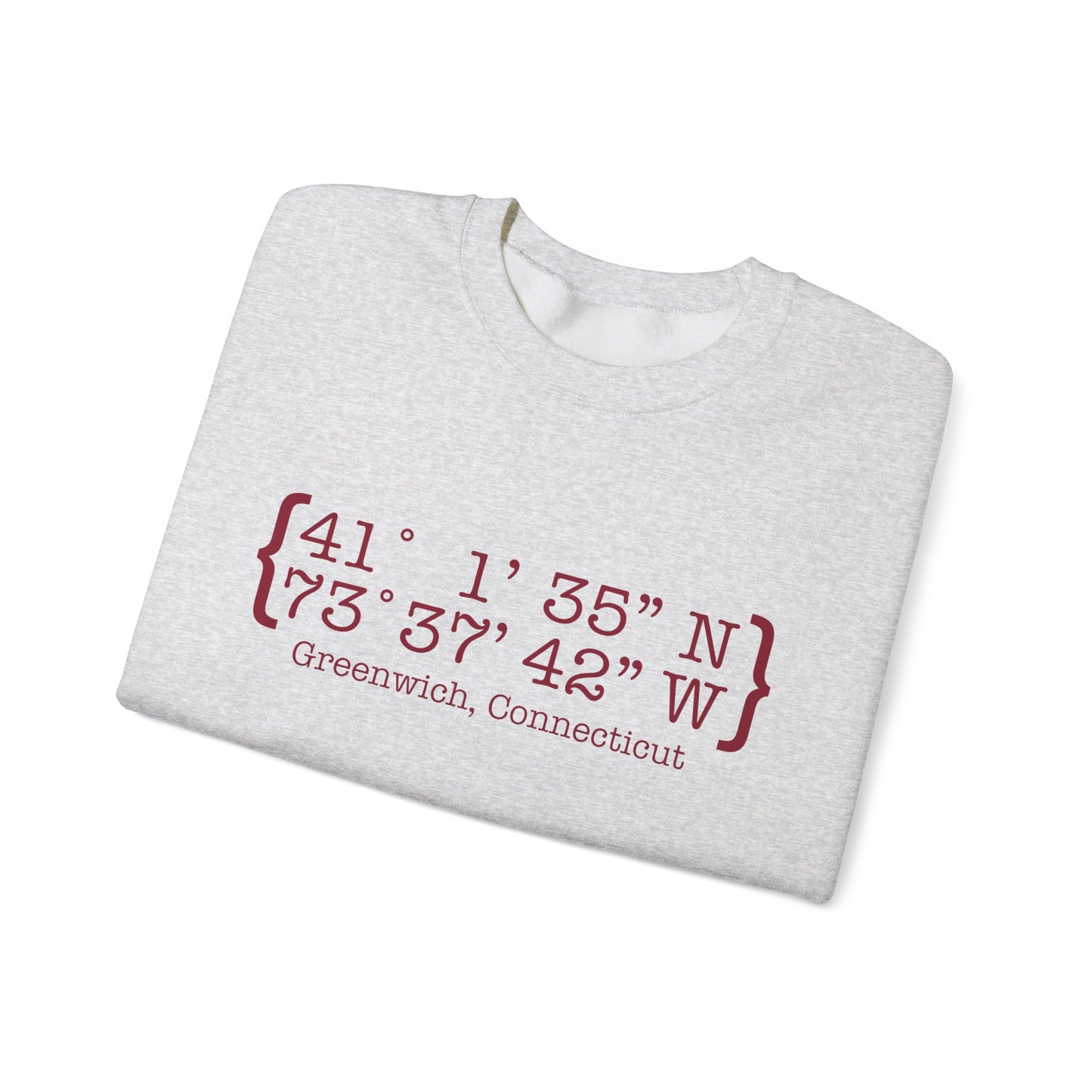 Greenwich Coordinates Unisex Heavy Blend™ Crewneck Sweatshirt