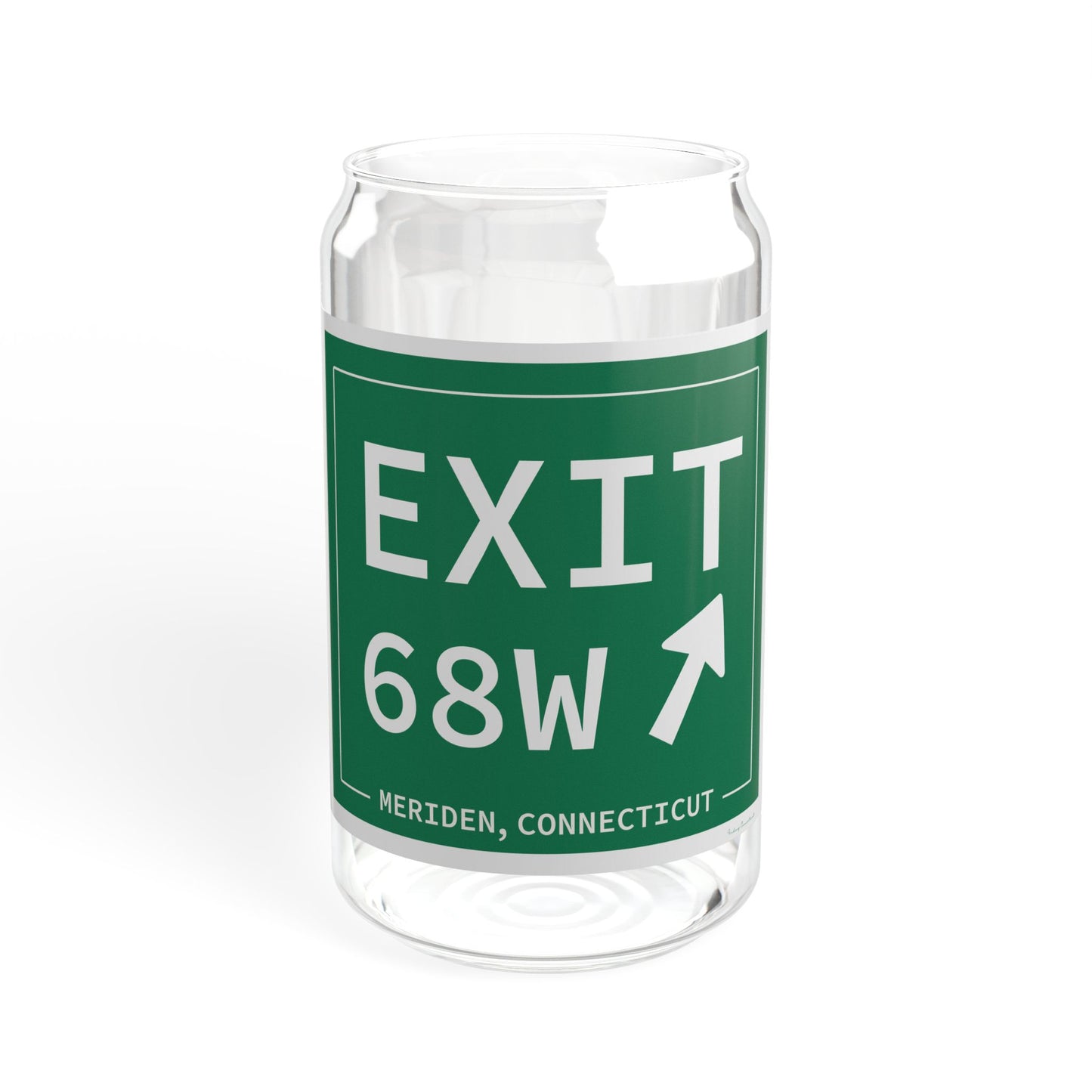Vintage Exit 68W WCP Sign Sipper Glass, 16oz