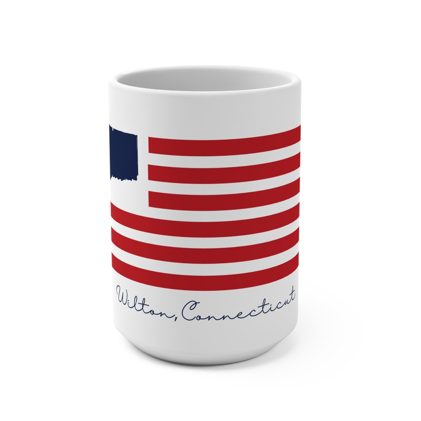 Wilton Connecticut Flag Mug 15oz