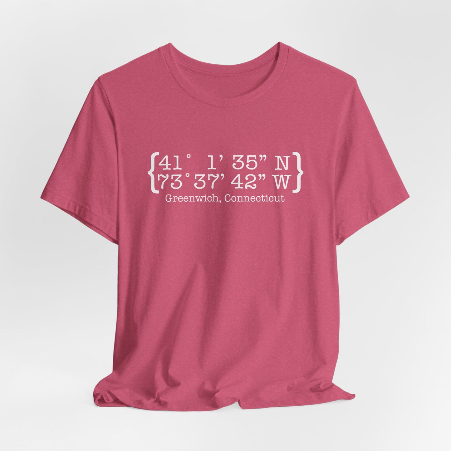 Greenwich Coordinates Unisex Jersey Short Sleeve T-Shirt