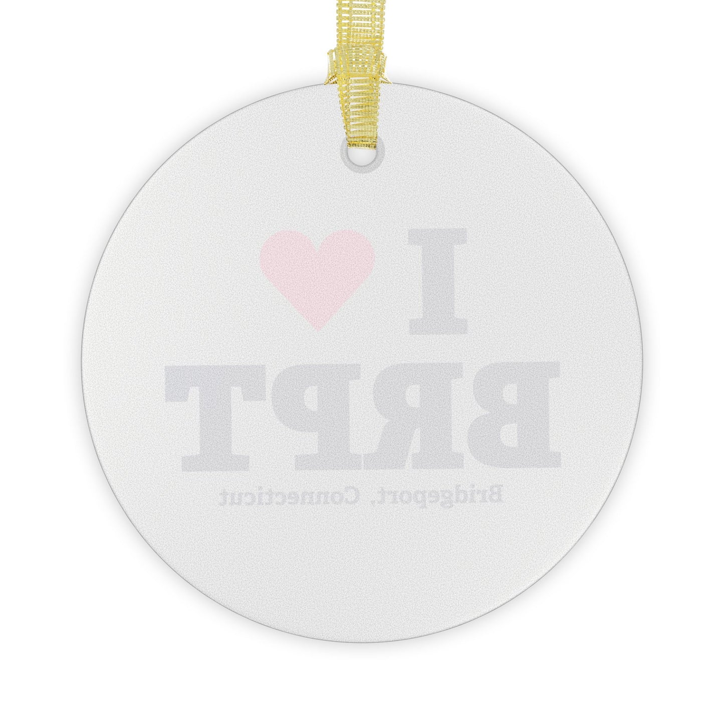 I Heart BRPT Glass Ornaments