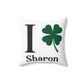 I Clover Sharon Spun Polyester Square Pillow