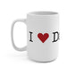 I Heart Danbury. Mug 15oz