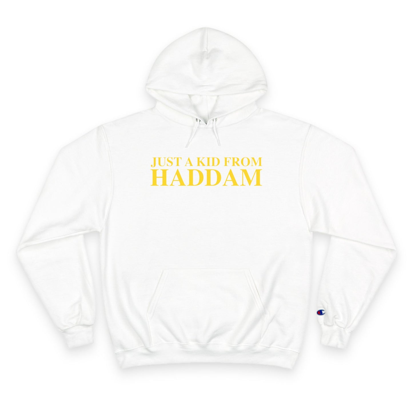Just a kid from Haddam Champion Hoodie