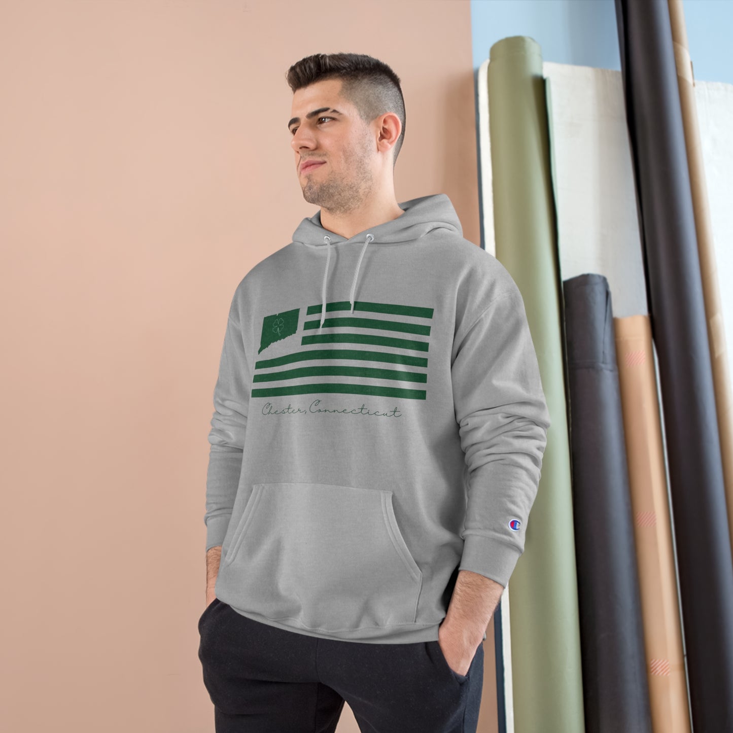 Chester Connecticut St. Patrick’s Day Flag Champion Hoodie