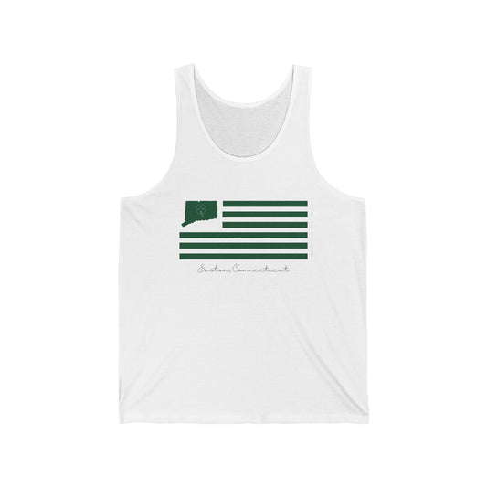 Easton Connecticut St. Patrick’s Day Flag Unisex Jersey Tank Top