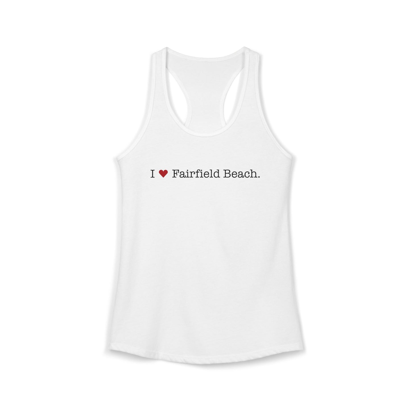 I Heart Fairfield Beach. Women's Ideal Racerback Tank Top