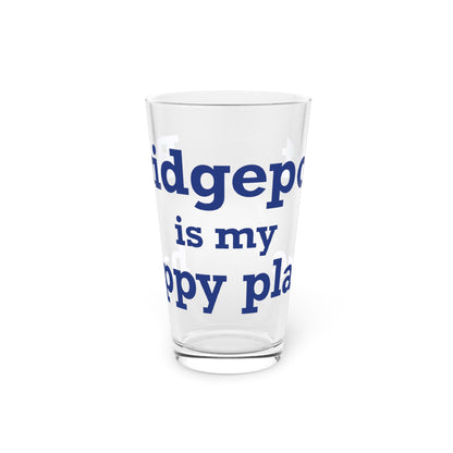 Bridgeport Is My Happy Place Pint Glass, 16oz
