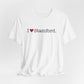 I Heart Stamford. Unisex Jersey Short Sleeve T-Shirt