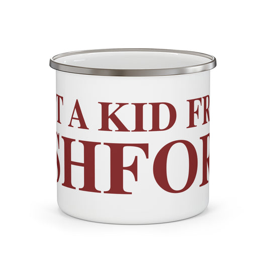 Just a kid from Ashford Enamel Camping Mug
