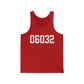 06032 - Farmington CT Zip Code Unisex Jersey Tank Top