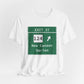 Vintage Merritt Parkway Exit 37 Sign Unisex Jersey Short Sleeve T-Shirt
