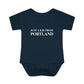 Just a kid from Portland Infant Baby Rib Bodysuit
