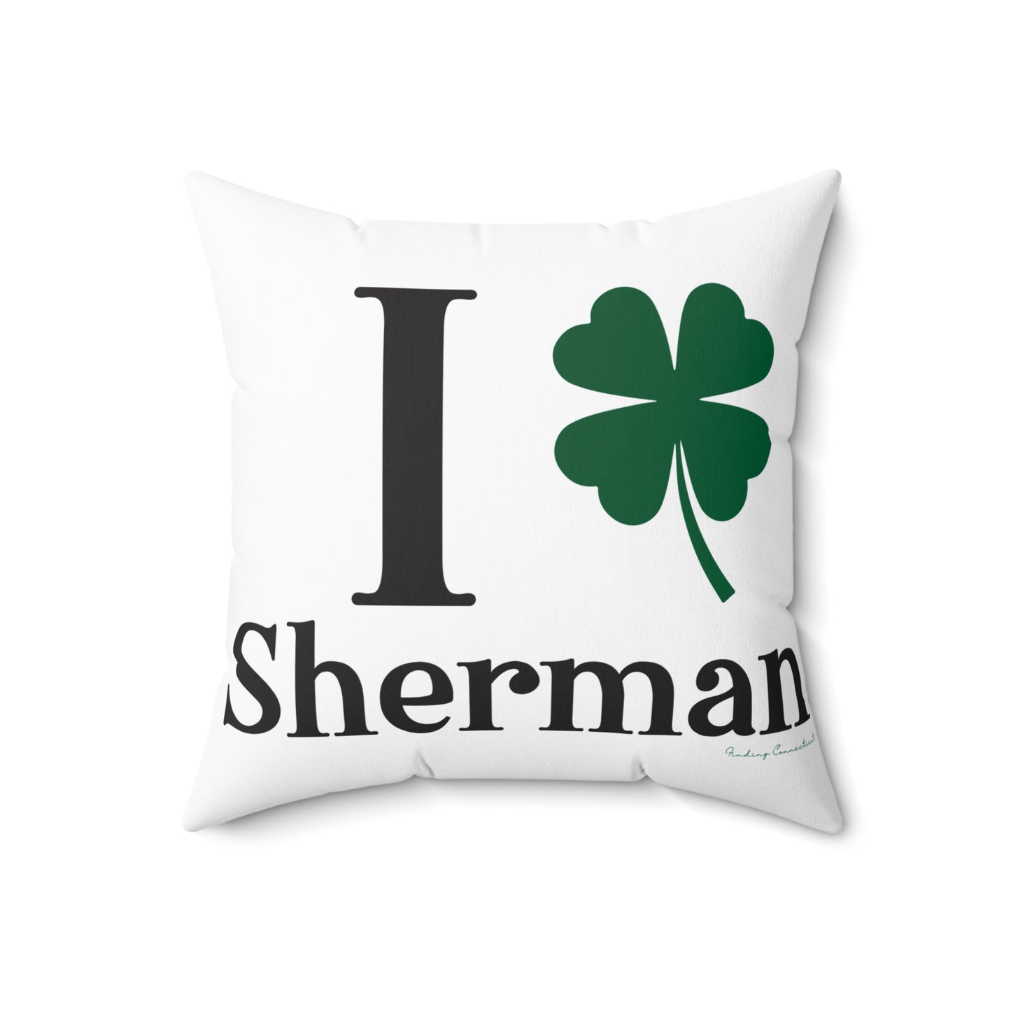 I Clover Sherman Spun Polyester Square Pillow