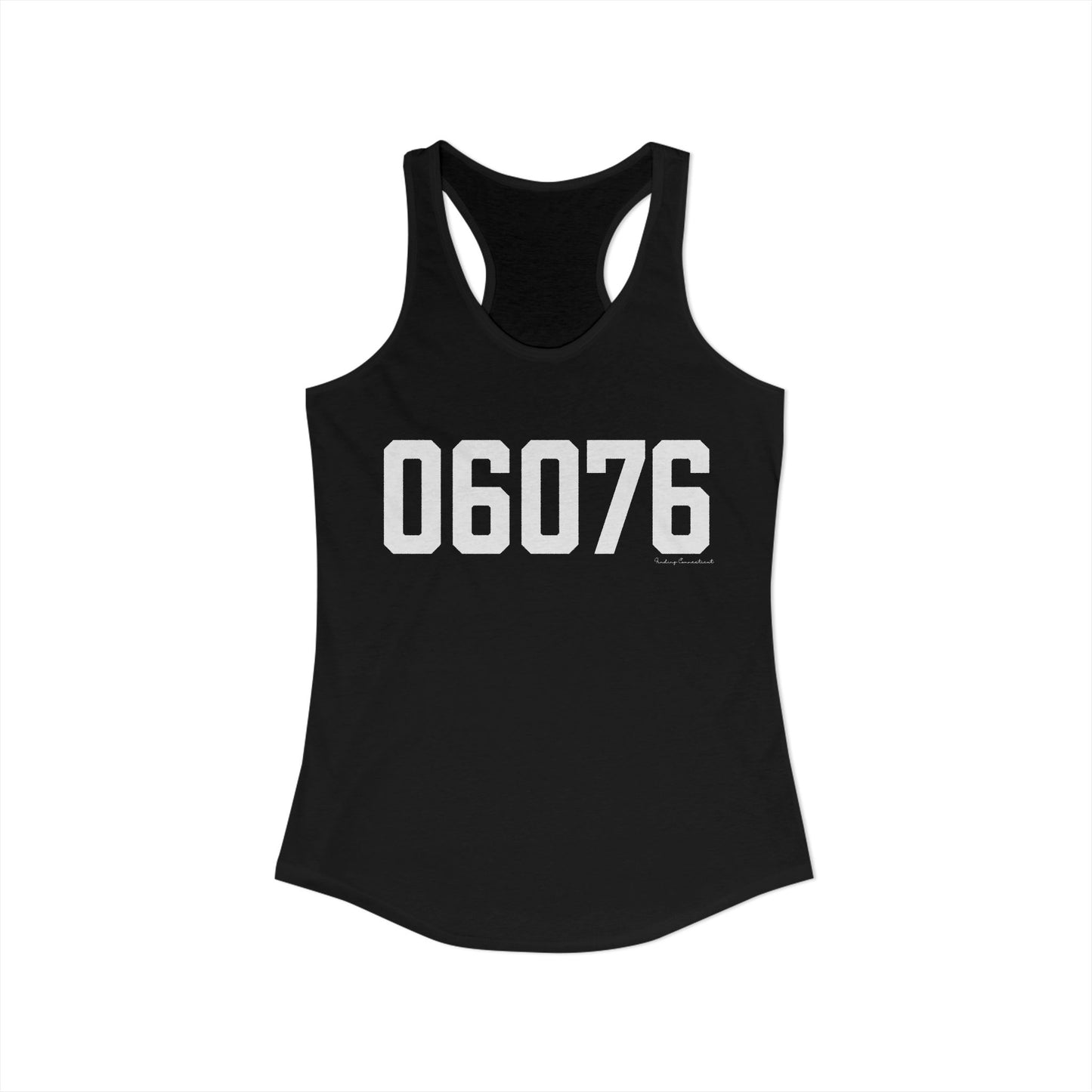 06076 Union CT Zip Code Women's Ideal Racerback Tank Top