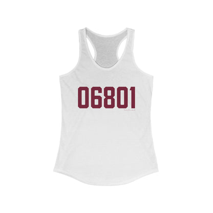 06801 Bethel Connecticut Zip Code Women's Ideal Racerback Tank Top