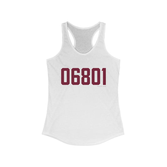 06801 Bethel Connecticut Zip Code Women's Ideal Racerback Tank Top
