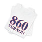 860 Vernon Red White & Blue Unisex Jersey Short Sleeve T-Shirt
