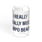 I Really Really Miss Compo Beach Sipper Glass, 16oz