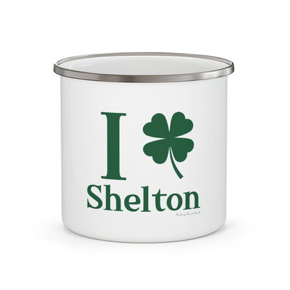 I Clover Shelton Enamel Camping Mug