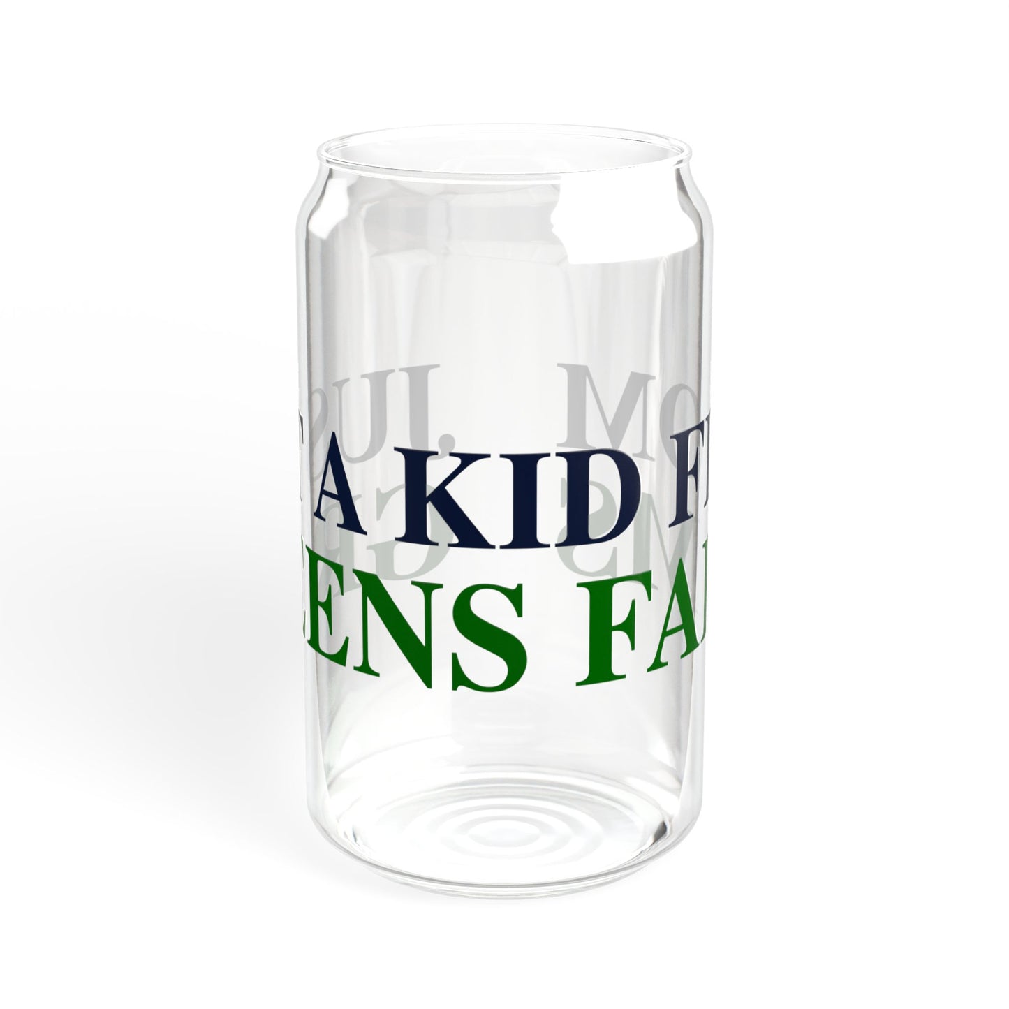 Just a kid from Greens Farms Sipper Glass, 16oz