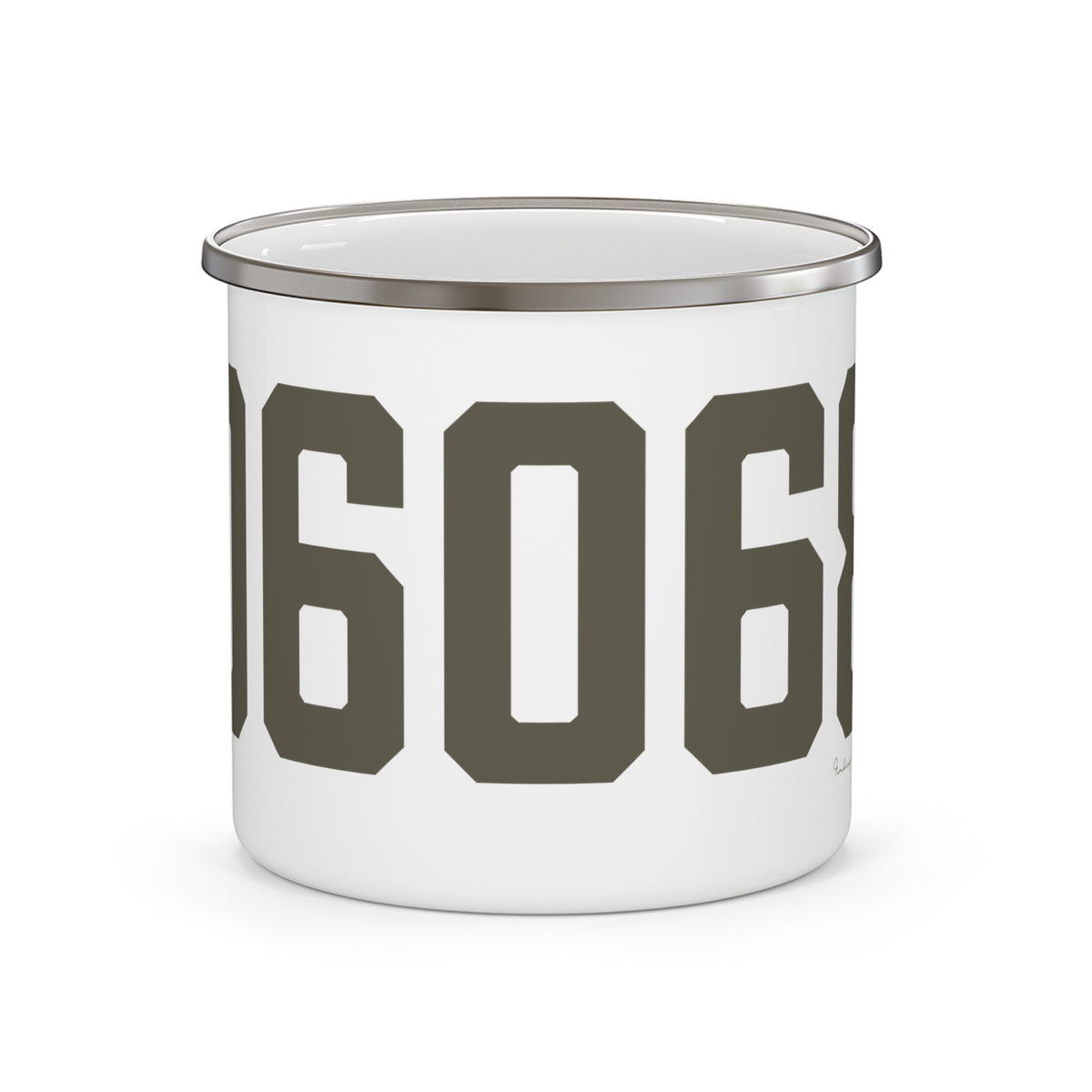 06068 Salisbury Connecticut Zip Code Enamel Camping Mug