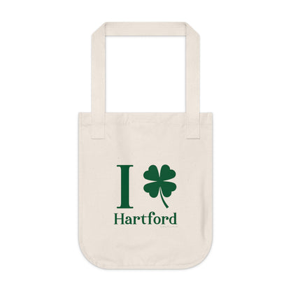 I Clover Hartford Organic Canvas Tote Bag