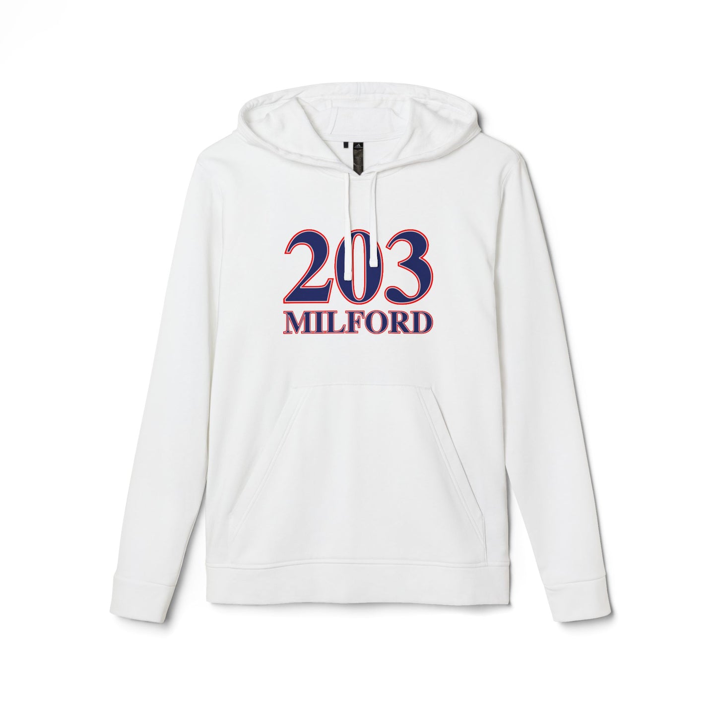 203 Milford Red White & Blue adidas Unisex Fleece Hoodie