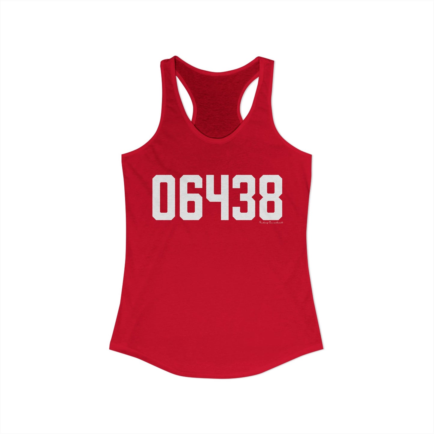 06438 Haddam CT Zip Code Women's Ideal Racerback Tank Top